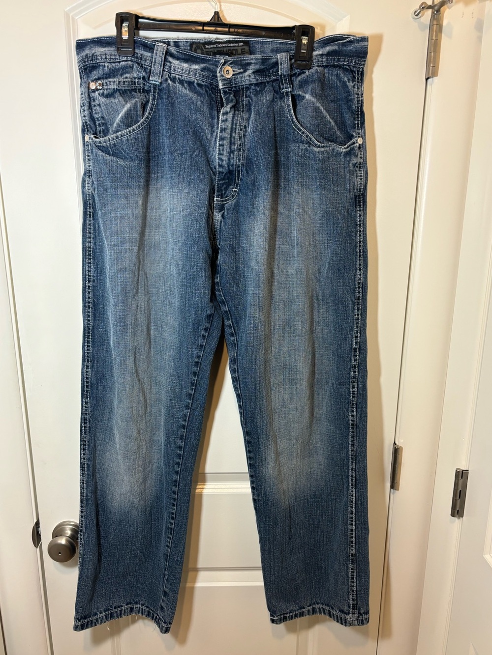 South Pole Men's Blue Straight Jeans